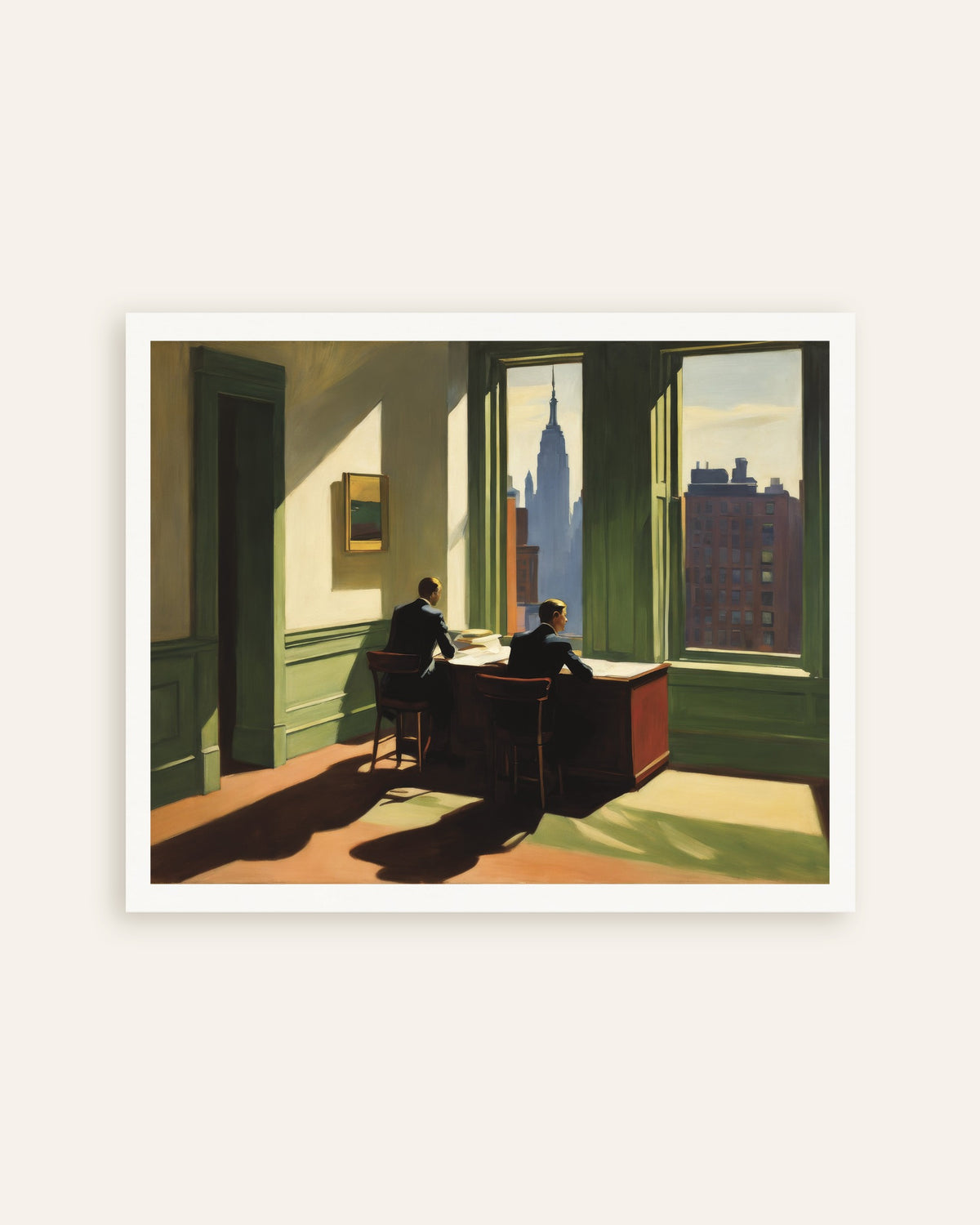 Poster de Peinture américaine réaliste du XXème siècle, New York city, poster, miniature