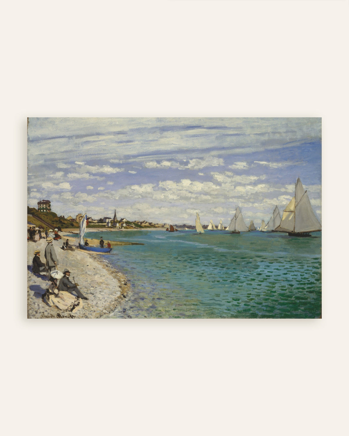 Affiche Régates à Sainte-Adresse (1867) de Claude Monet, miniature