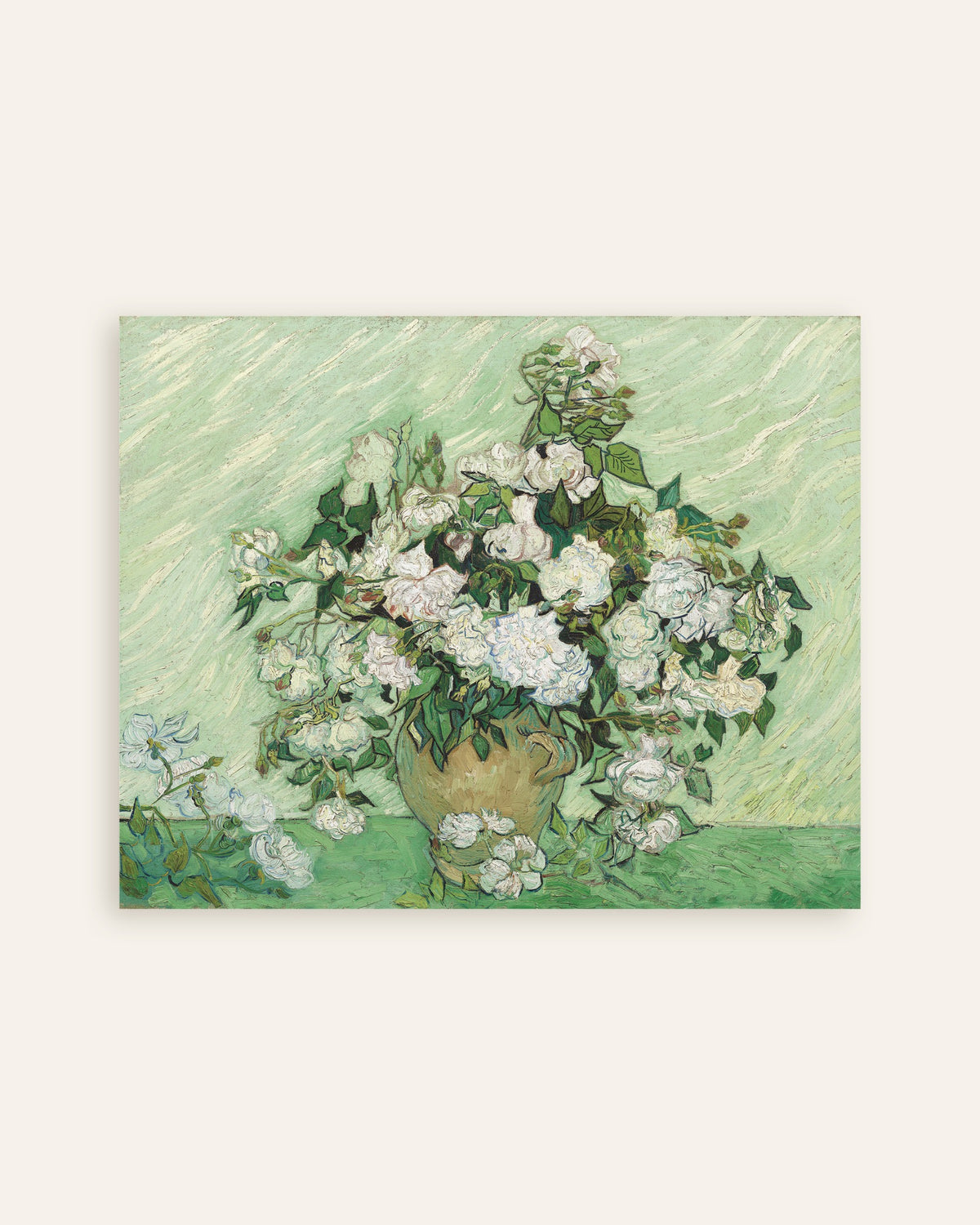 Poster van Roses (1890) van Vincent van Gogh, miniatuur