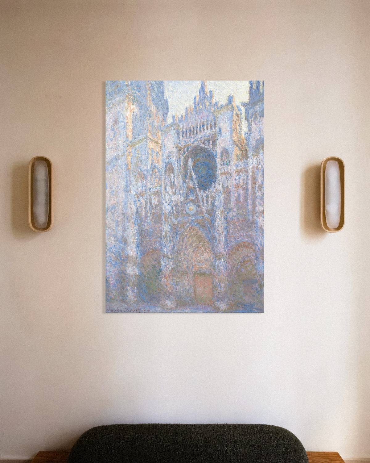 Affiche La Cathédrale de Rouen, façade ouest (1894) de Claude Monet