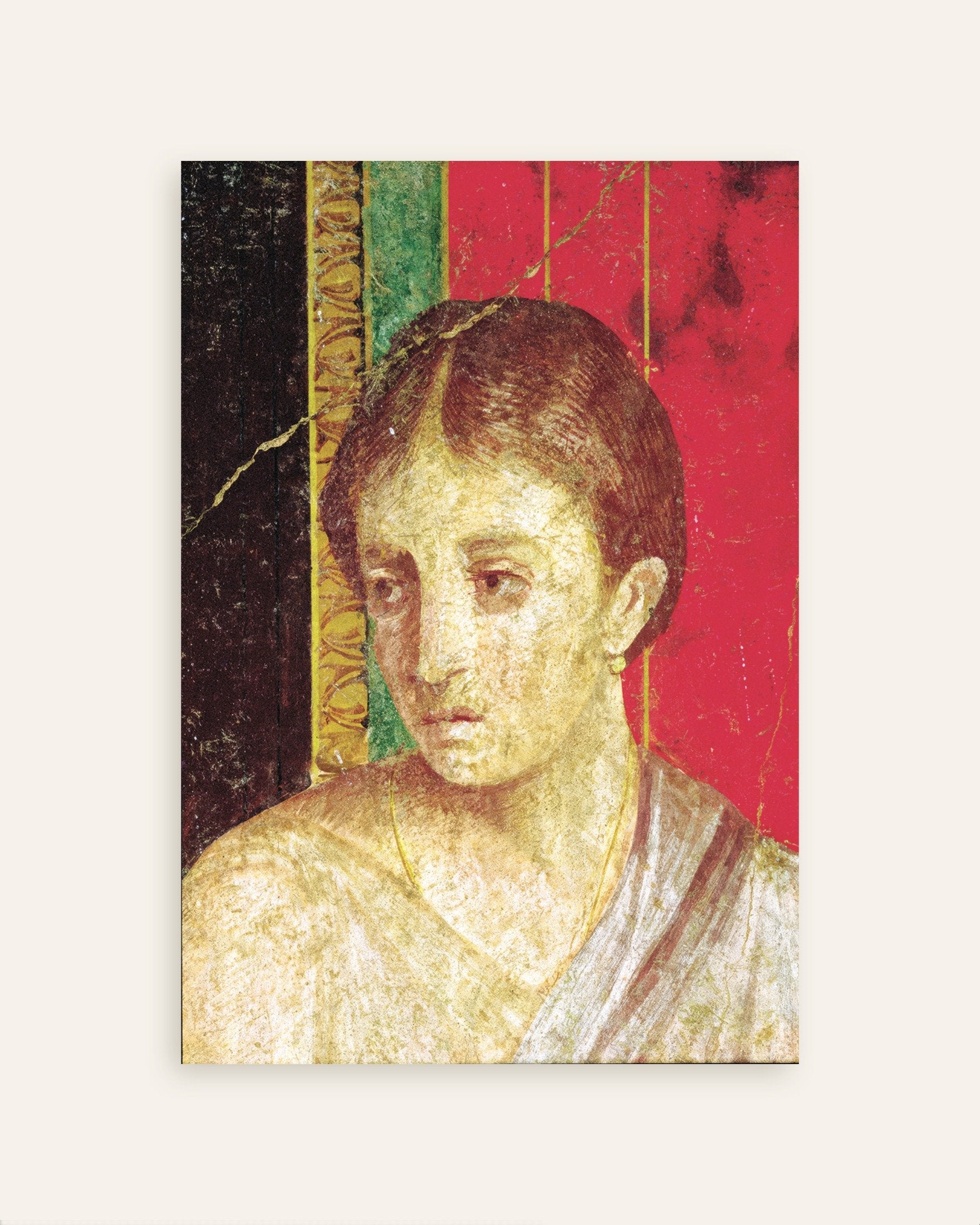 Poster of Seated mother fresco detail poster, thumbnail