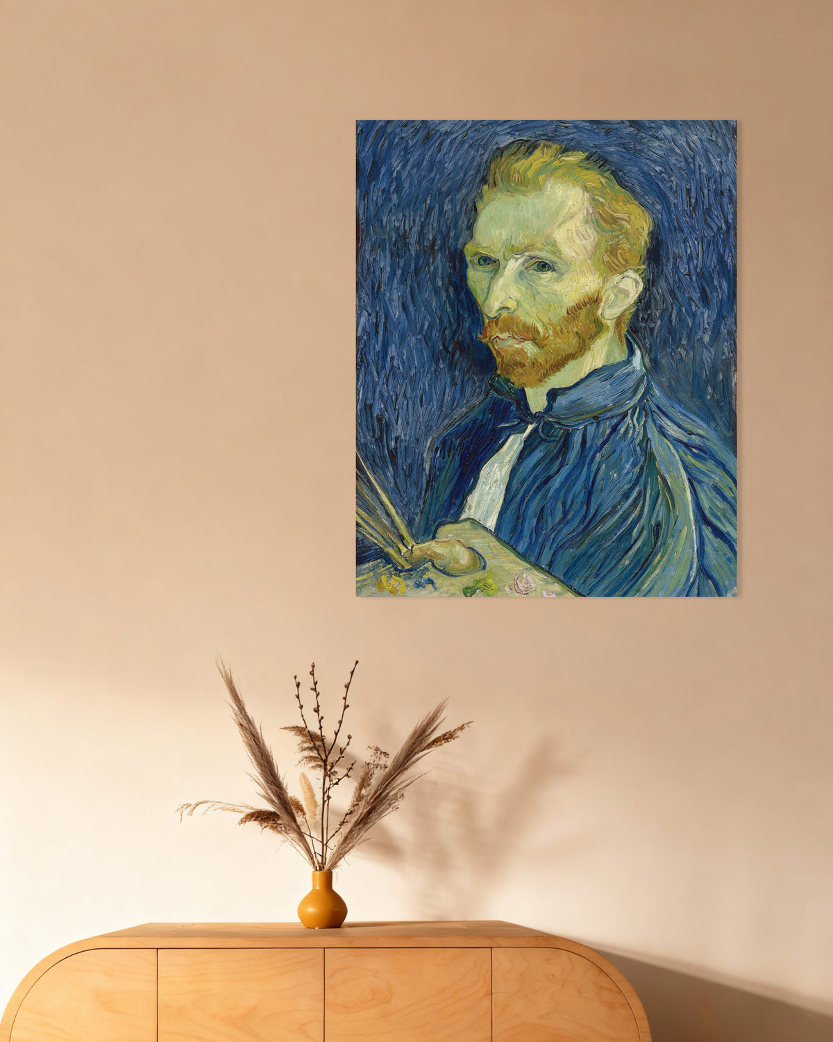 Poster de Autoportrait au chevalet (1889) de Vincent van Gogh
