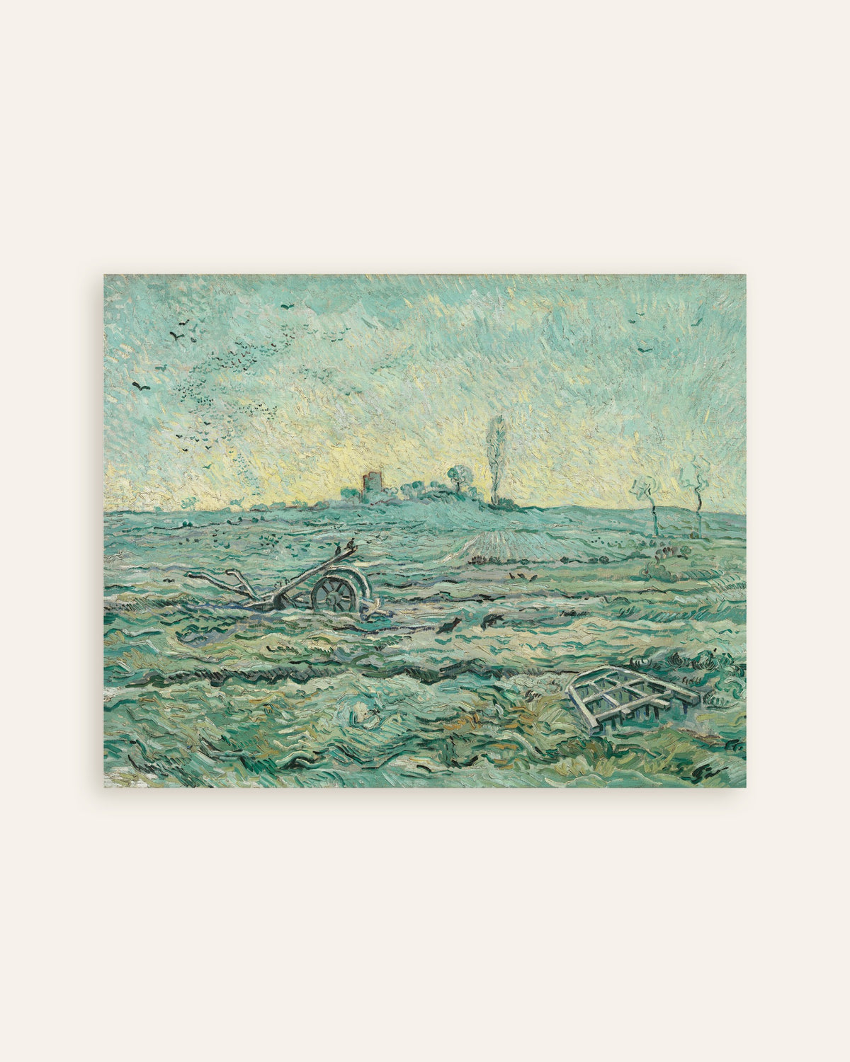 Poster de Champ enneigé avec une herse, d’après Millet (1890), Vincent van Gogh, en miniature