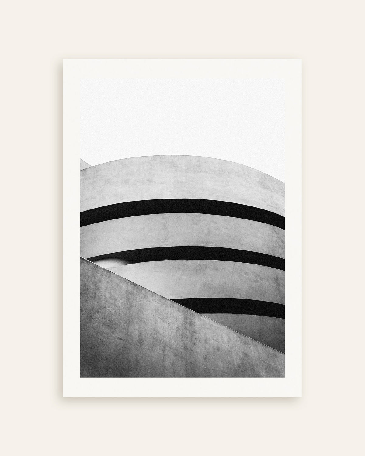 Poster ‘Spiraalcurven van een museum’, miniatuur