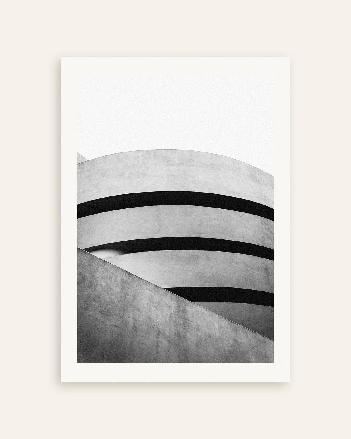 Poster ‘Spiraalcurven van een museum’, miniatuur