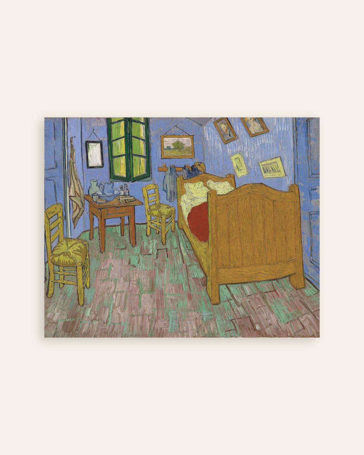 Poster van De slaapkamer, versie van Saint-Rémy (1889) van Vincent van Gogh, miniatuur