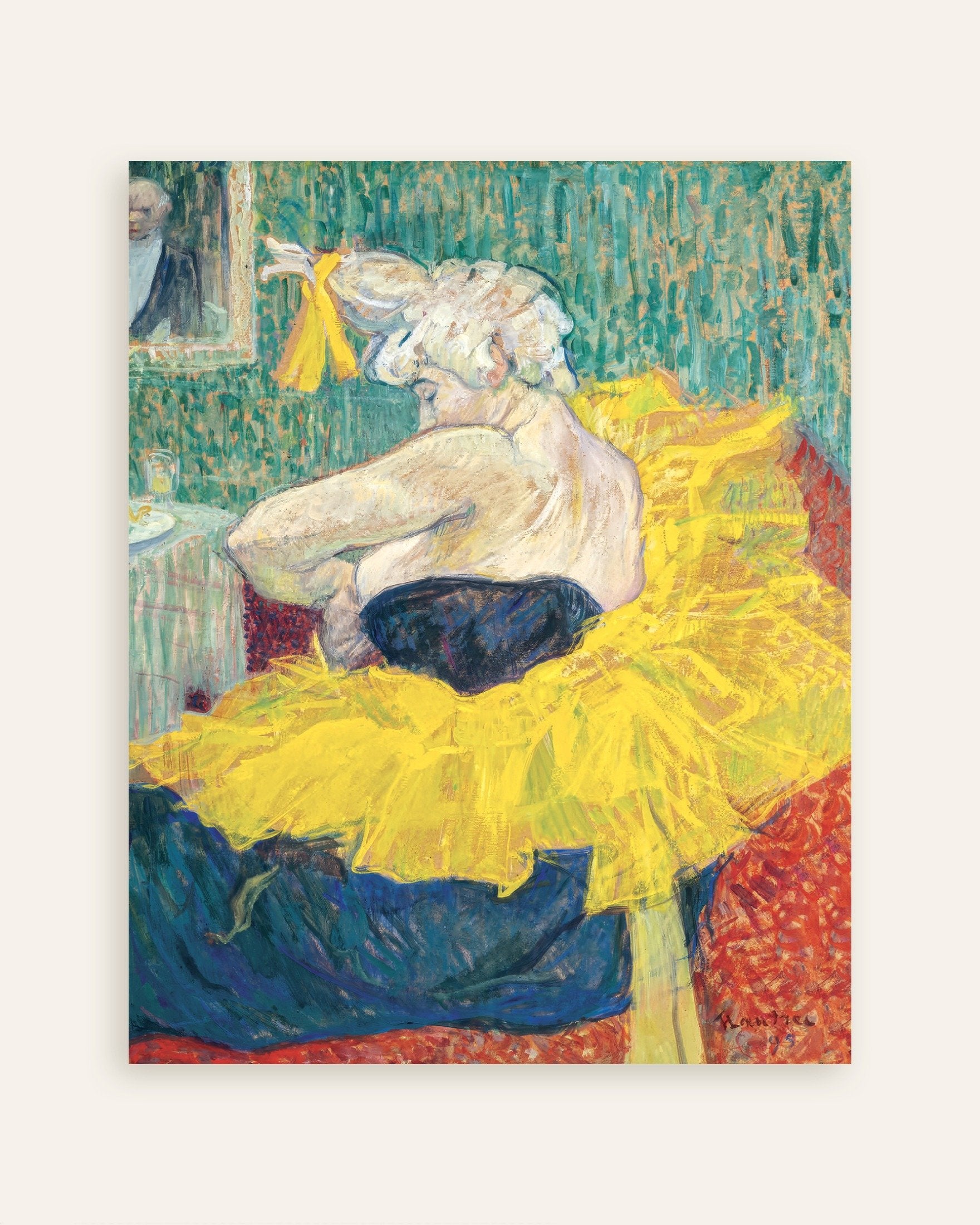 Poster of The clownesse Cha-U-Kao by Henri de Toulouse-Lautrec, 1895 - Poster, thumbnail