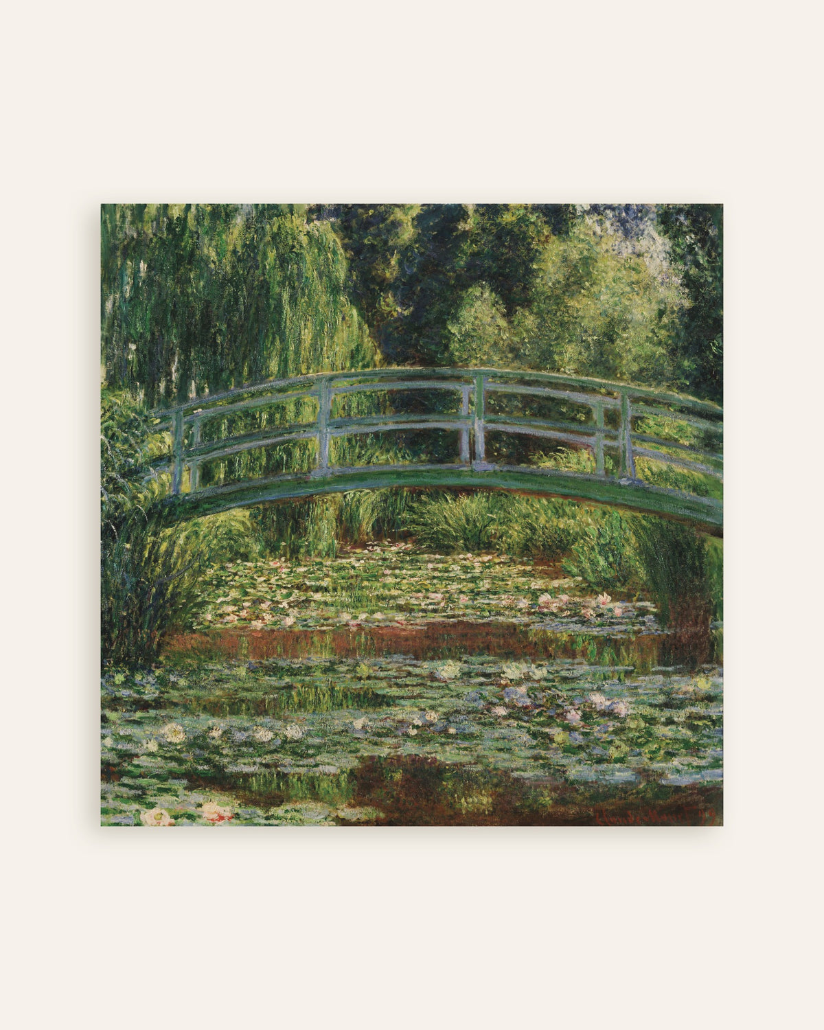 Affiche Le Pont japonais et le bassin aux nymphéas, Giverny (1899) de Claude Monet, miniature