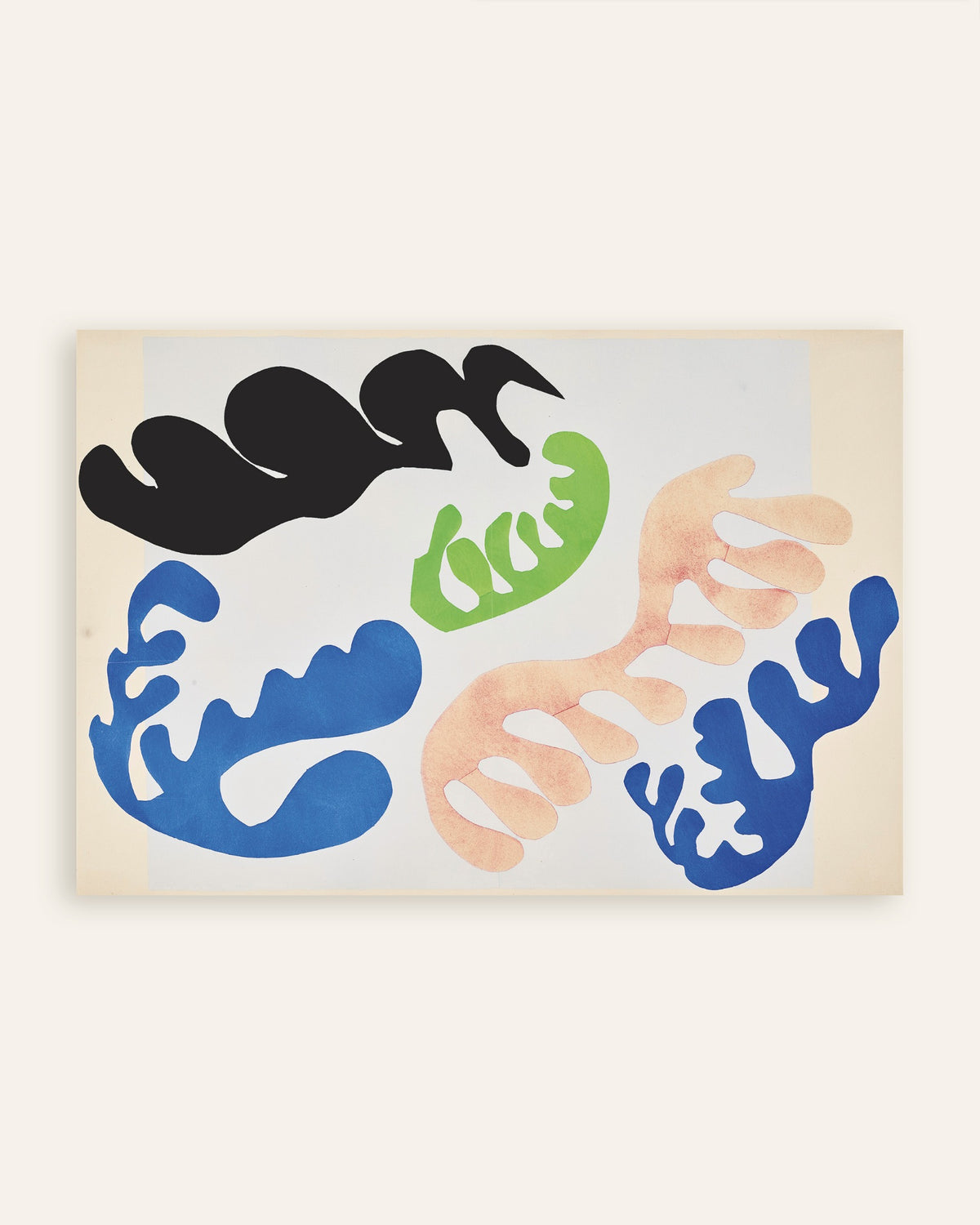 Poster de « Le Lagon en bleu et corail (Jazz, 1947) de Henri Matisse », vignette