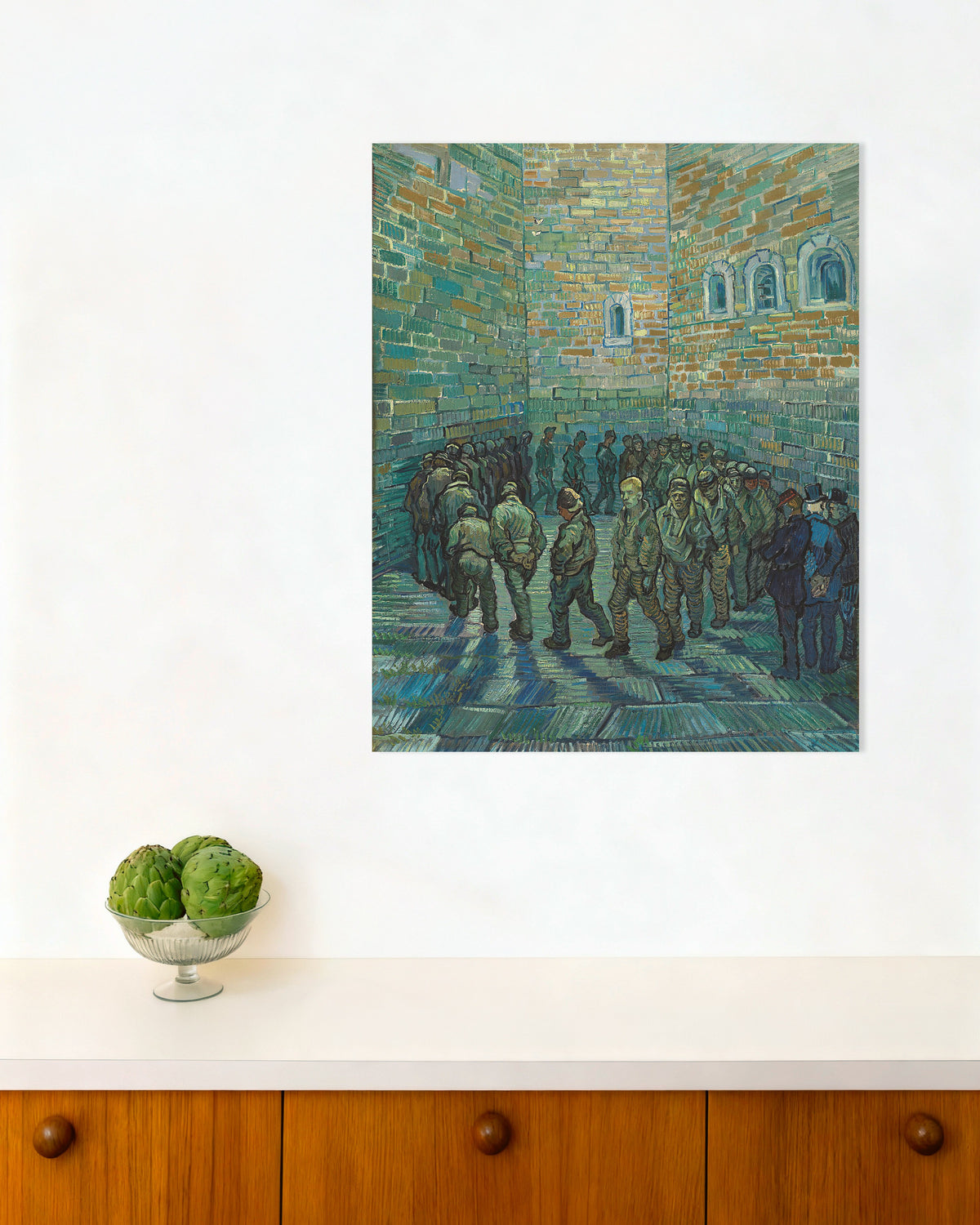 Poster de La Ronde des prisonniers, d’après Doré (1890) de Vincent van Gogh