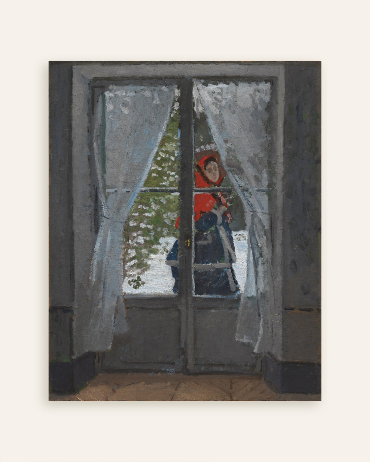 Affiche Le Fichu rouge (vers 1868–1873) de Claude Monet, miniature