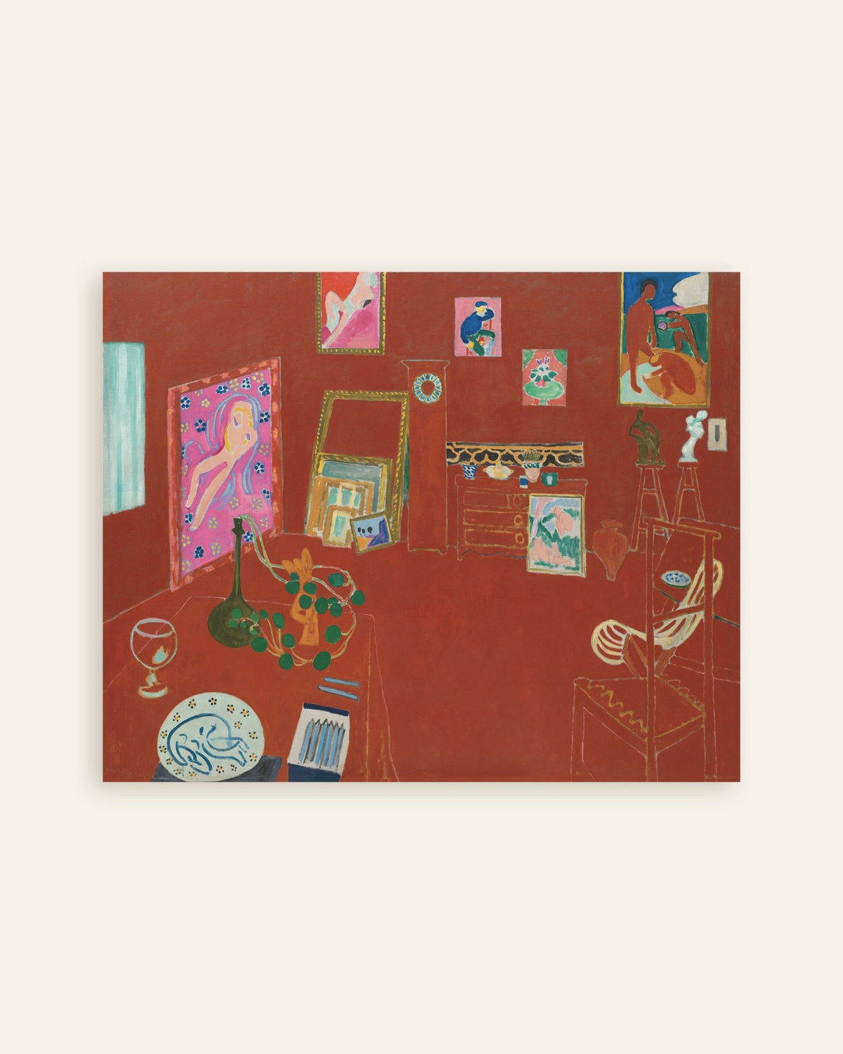 Poster de L'Atelier rouge (1911) par Henri Matisse, vignette