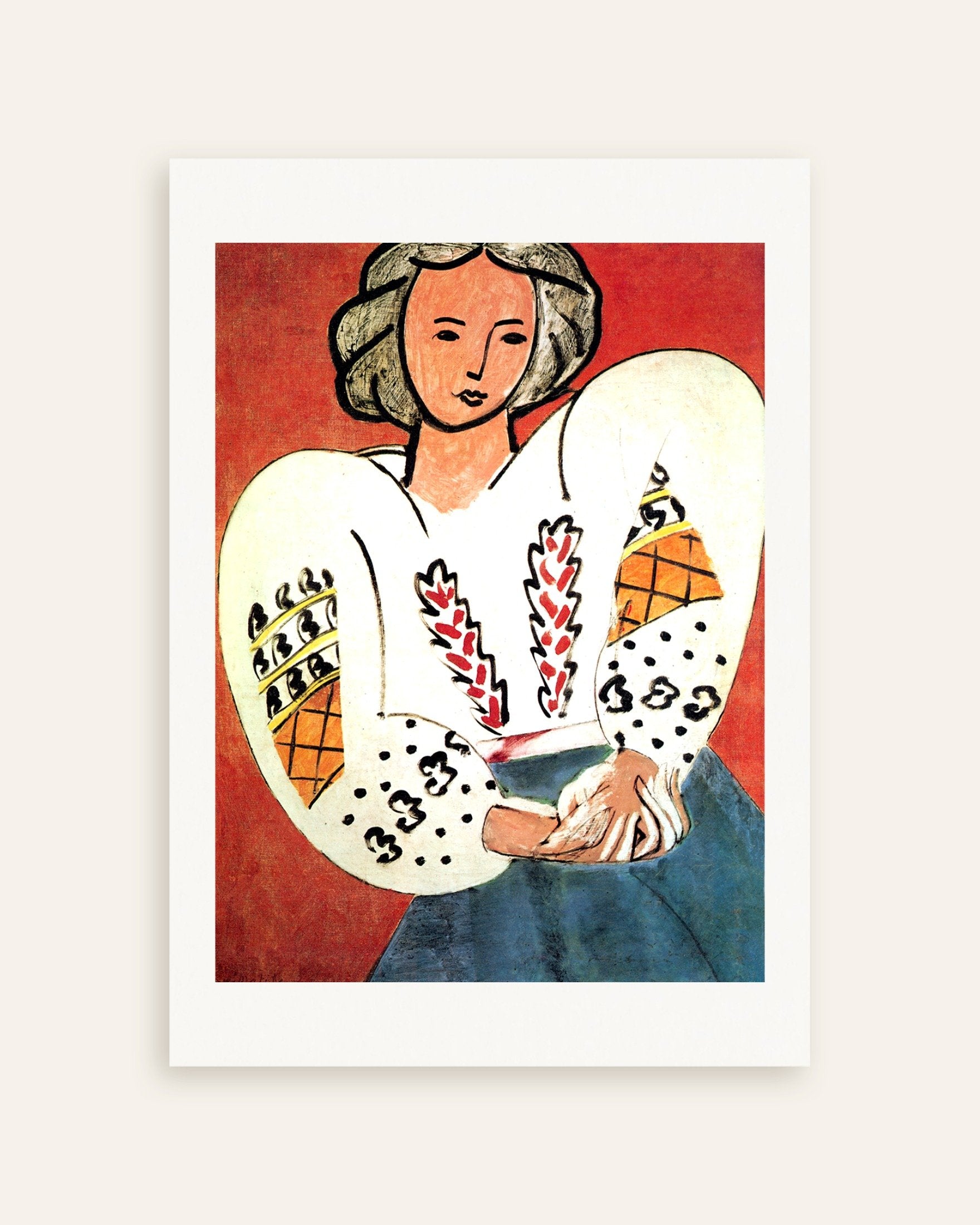 Poster of The Romanian blouse (1940) by Henri Matisse, thumbnail