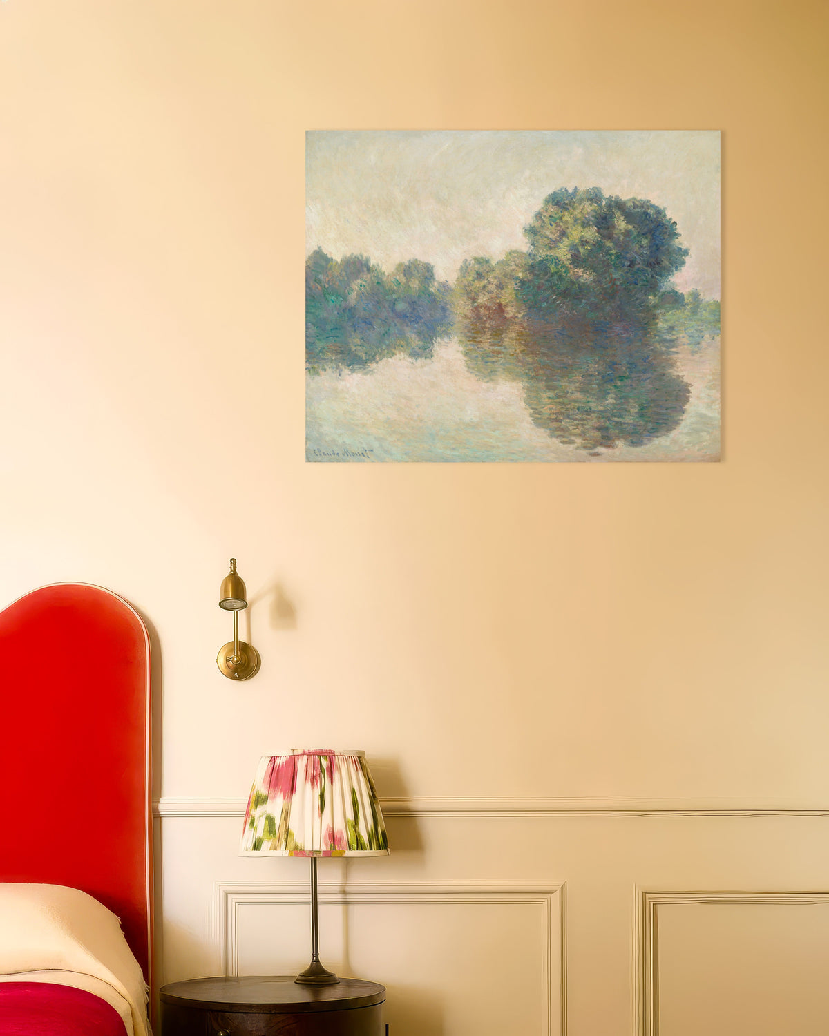 Poster De Seine bij Giverny (1897) van Claude Monet