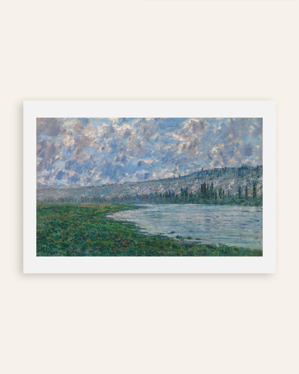 Affiche La Seine à Vétheuil (1880) de Claude Monet, miniature