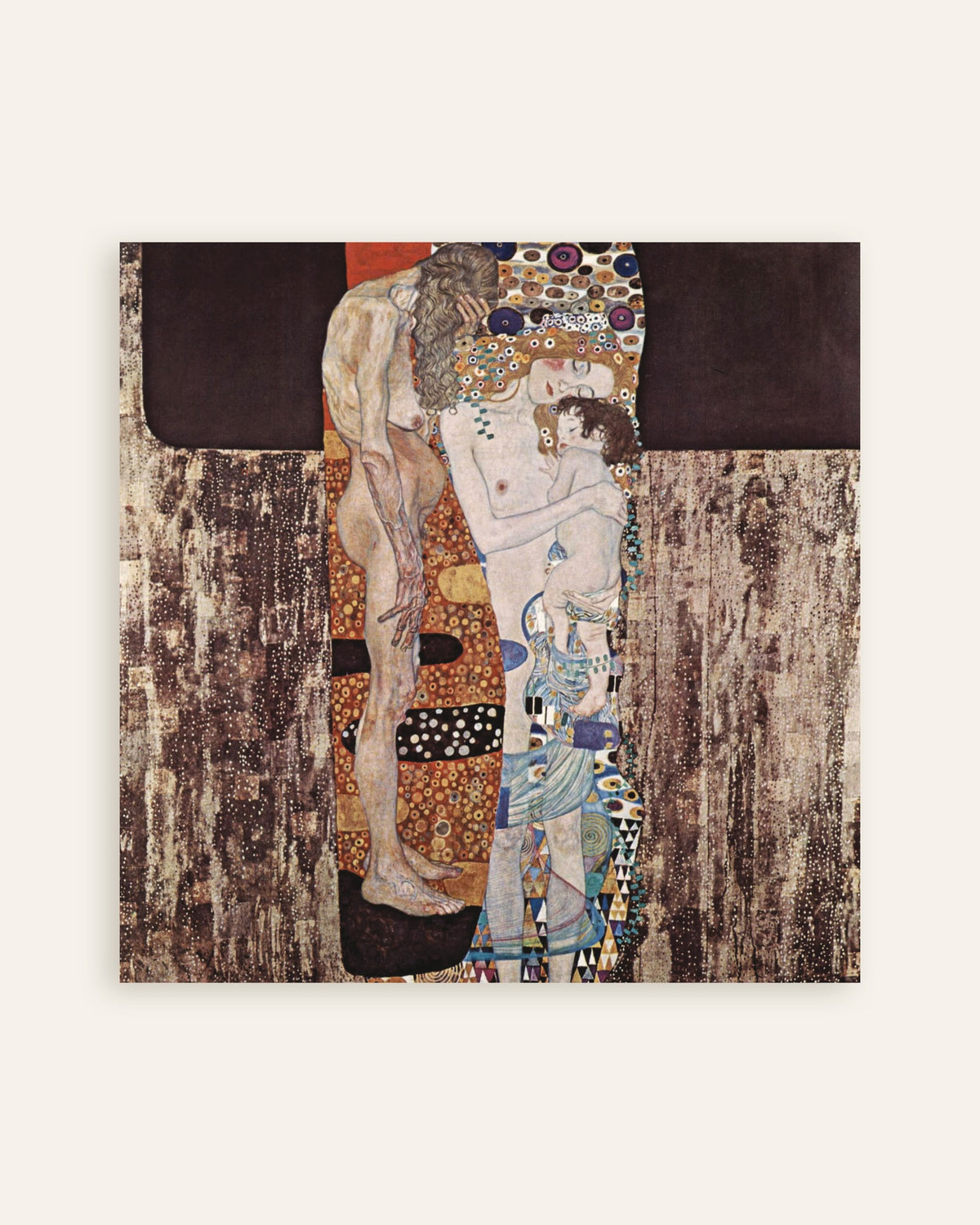 Poster De drie leeftijden van de vrouw (1905) van Gustav Klimt, miniatuur