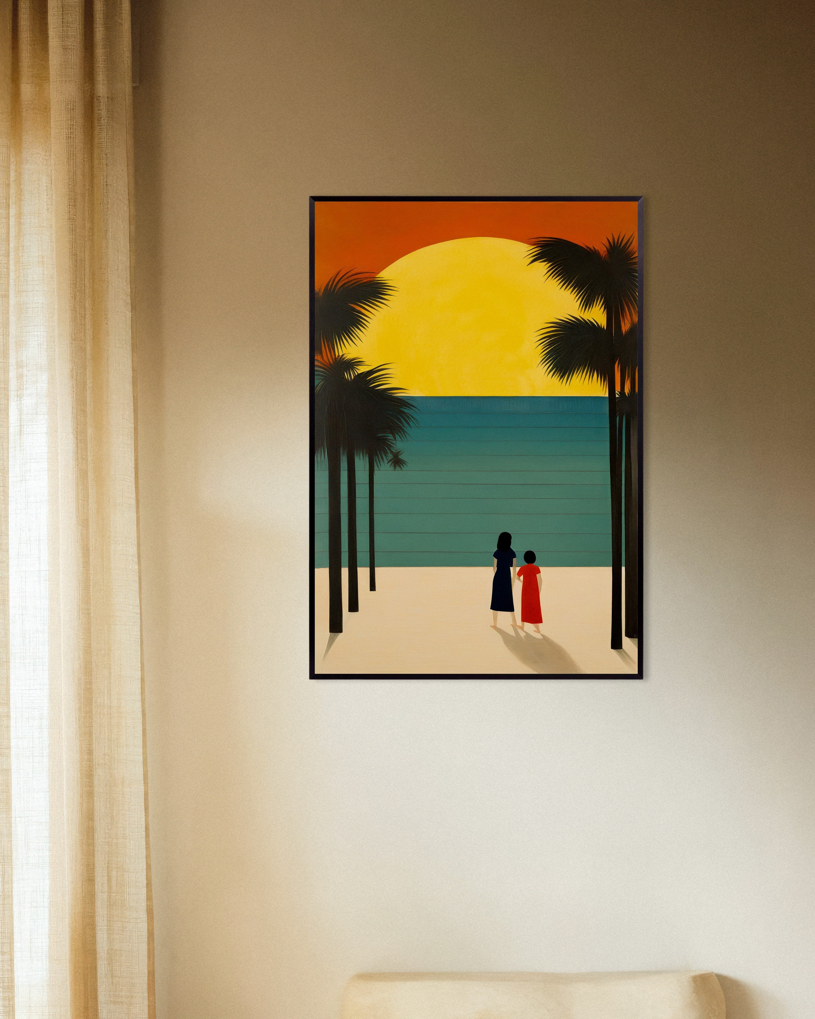 Poster of There, all is order and beauty, luxury, calm, and volupté - Baudelaire - Poster, no text, with metal frame