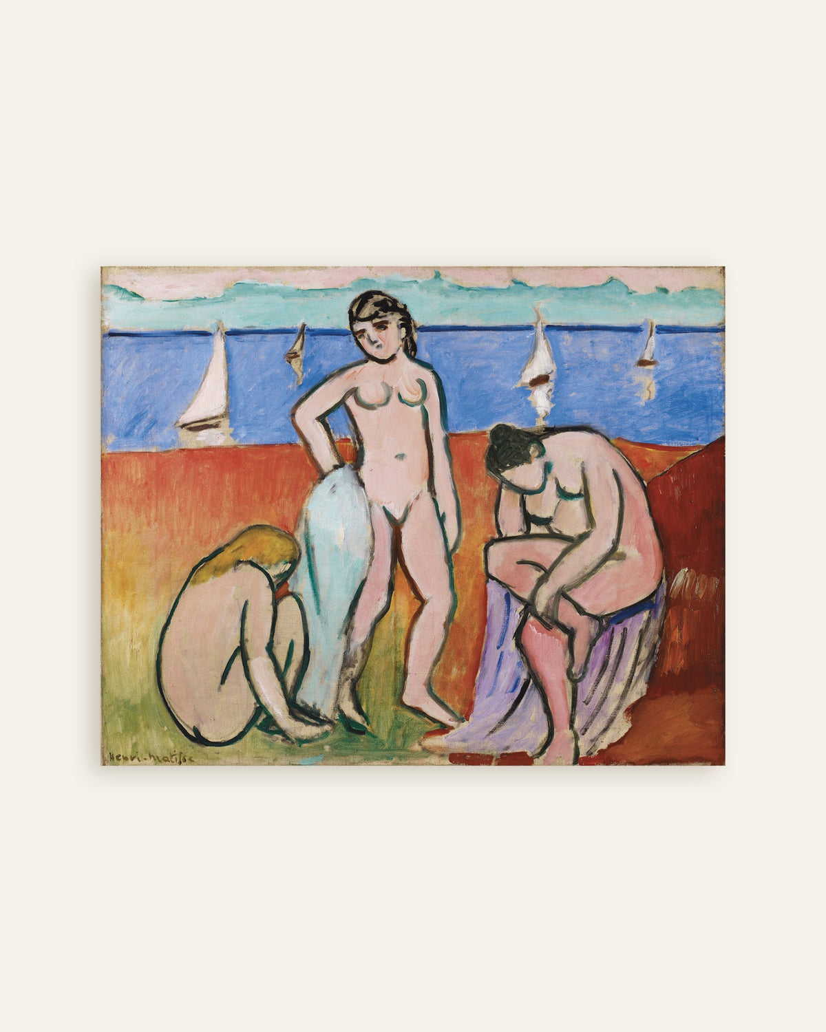 Poster de Trois baigneuses (1907) de Henri Matisse, vignette