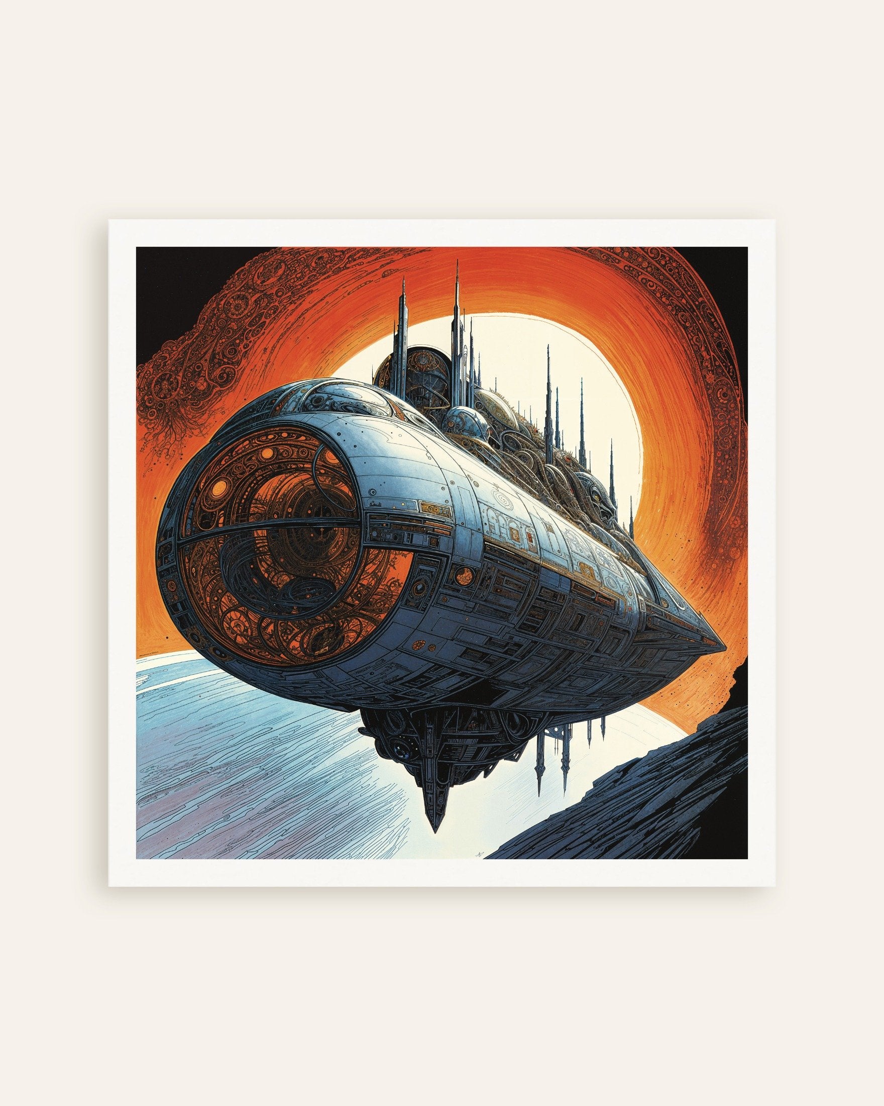 Poster of Through Space and Time Starship Poster, thumbnail