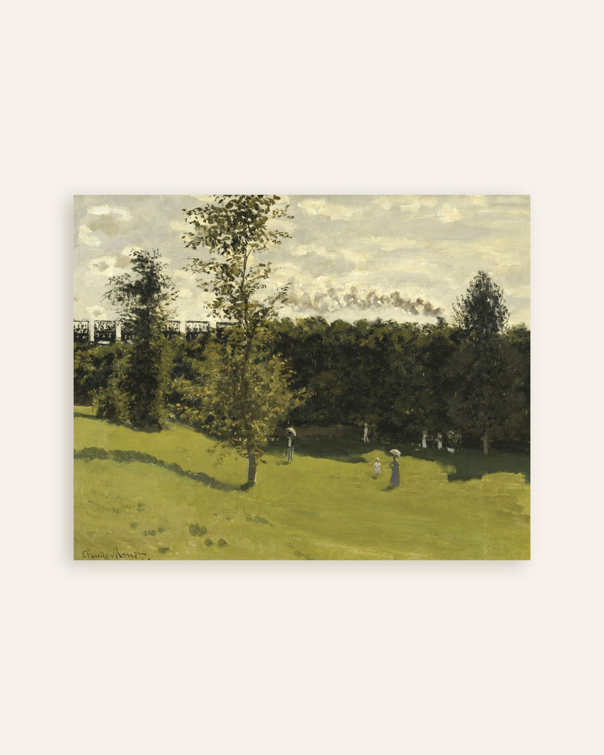 Affiche Train dans la campagne (vers 1870) de Claude Monet, miniature