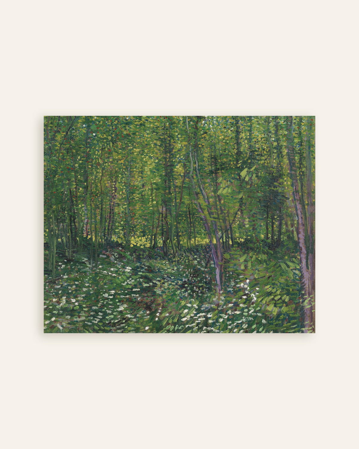 Poster de Arbres et sous-bois (1887) de Vincent van Gogh, vignette