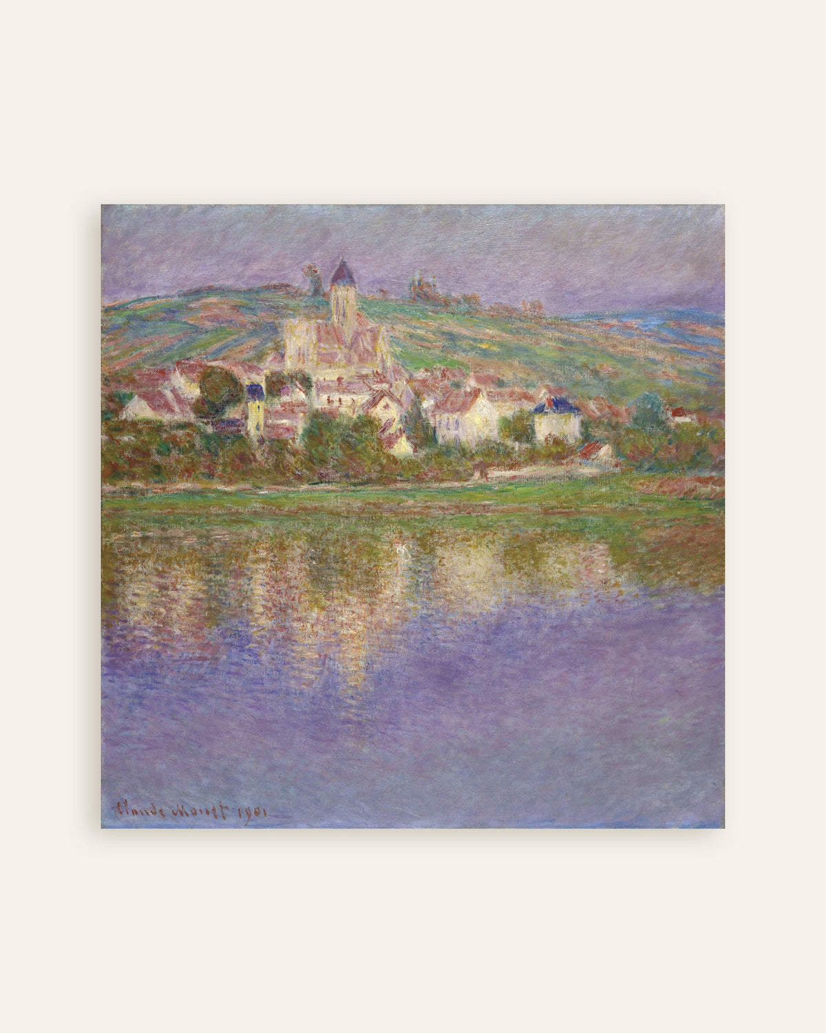 Poster Vétheuil (1901) van Claude Monet, miniatuur