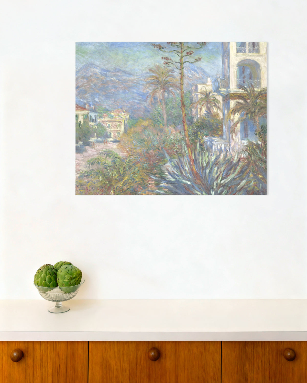 Affiche Les Villas à Bordighera (1884) de Claude Monet