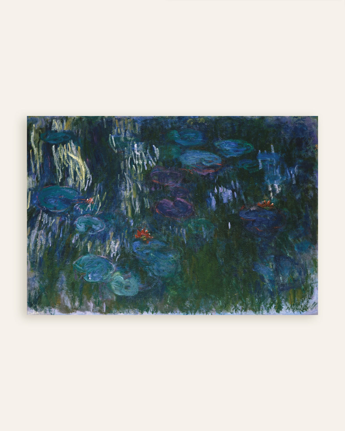 Poster Waterlelies (1916–1919) van Claude Monet, miniatuur