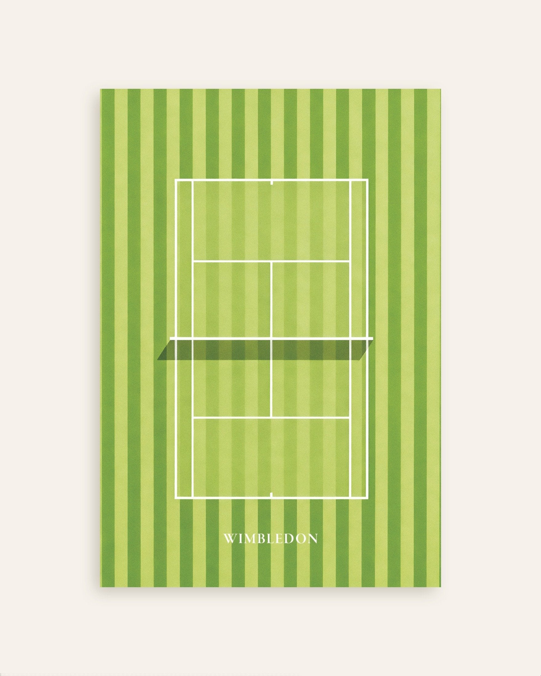 Poster of Wimbledon poster – Grass court tennis art print, thumbnail
