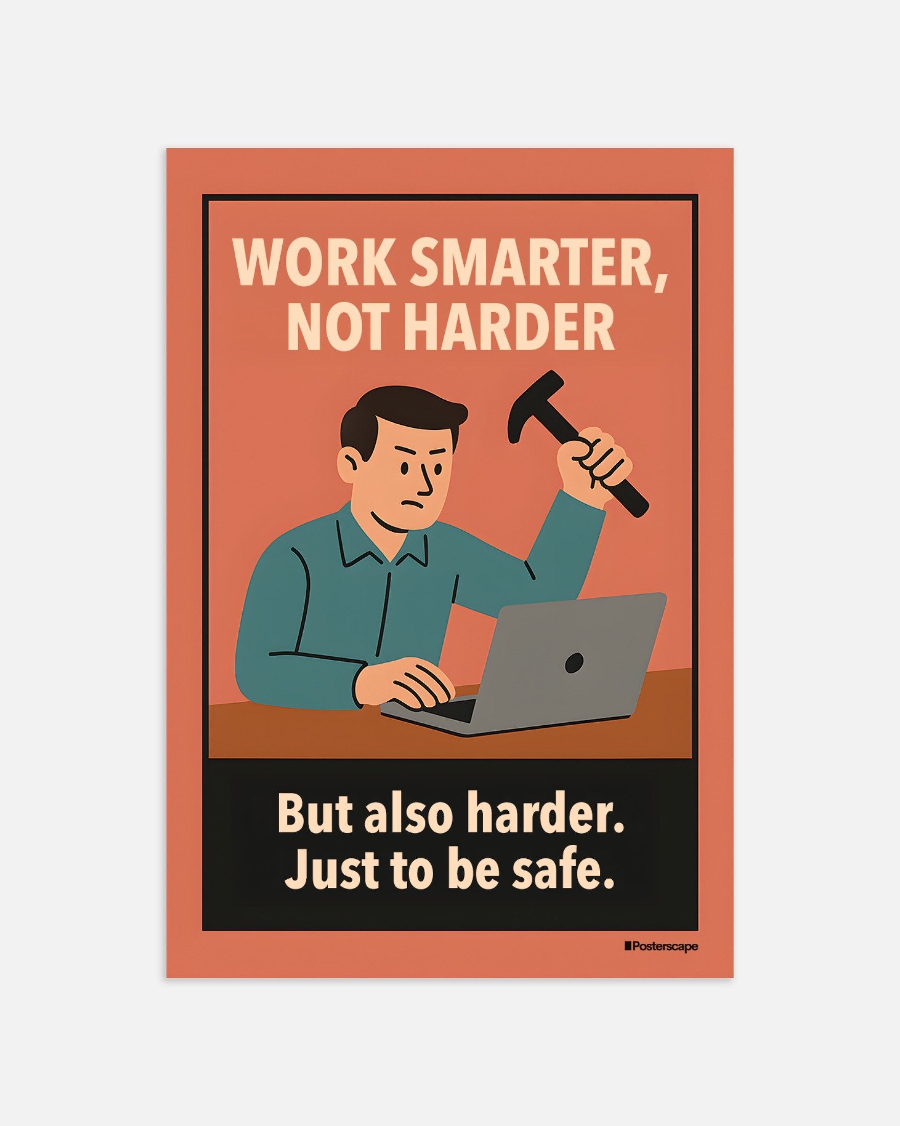 Poster of Work Smarter, Not Harder - Demotivational Poster, thumbnail
