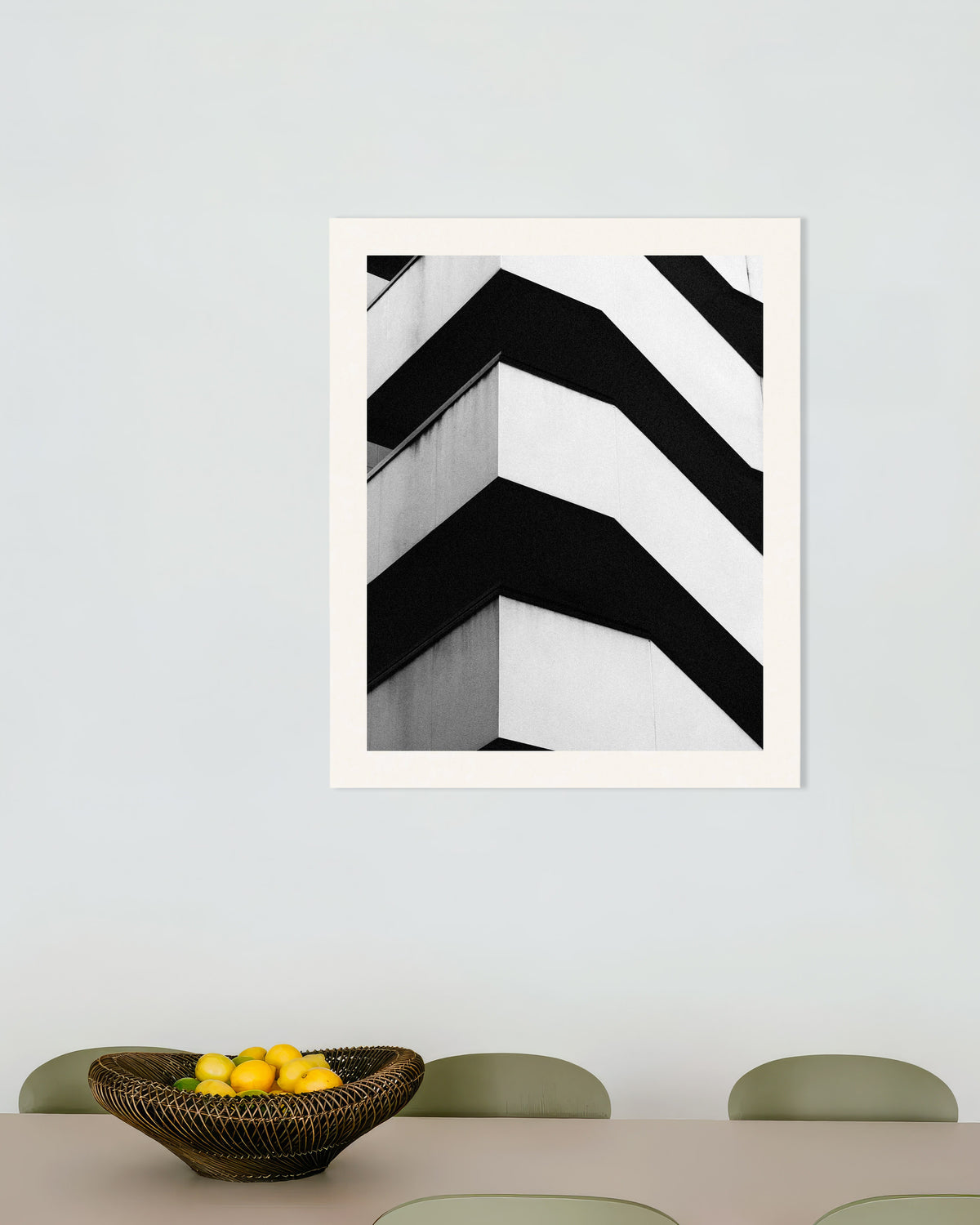 Poster ‘Zigzaggende betonnen balkons’
